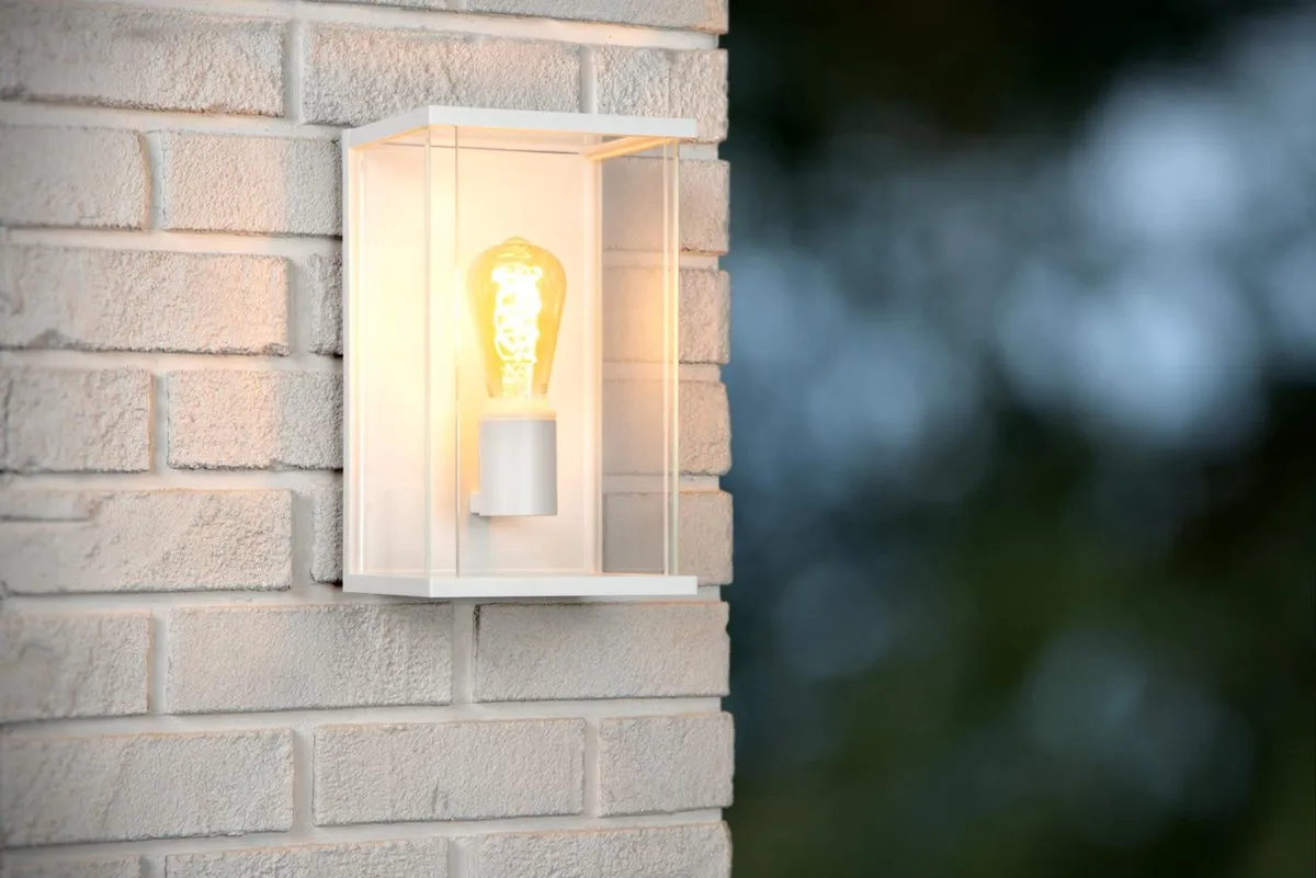 Lucide Claire Wandlamp E27 IP54 - Wit