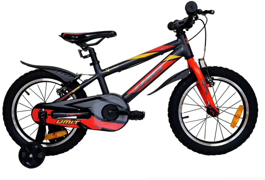Umit 160 Fiets 16" - 1 Versnelling - Rood/Grijs