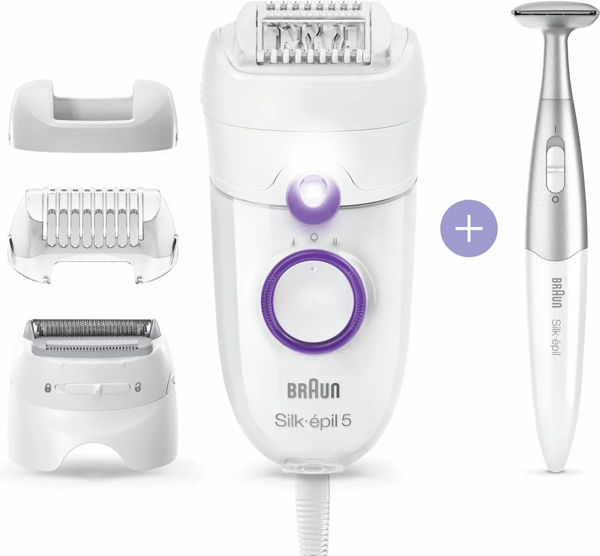Braun Silk-épil 5-825 Epilator - Wit/Paars