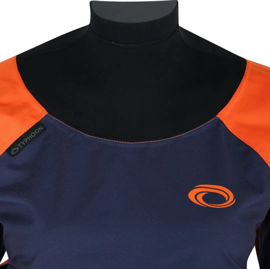 Typhoon Hendra Hinge Zip Drysuit Dames - L - Oranje/Marine