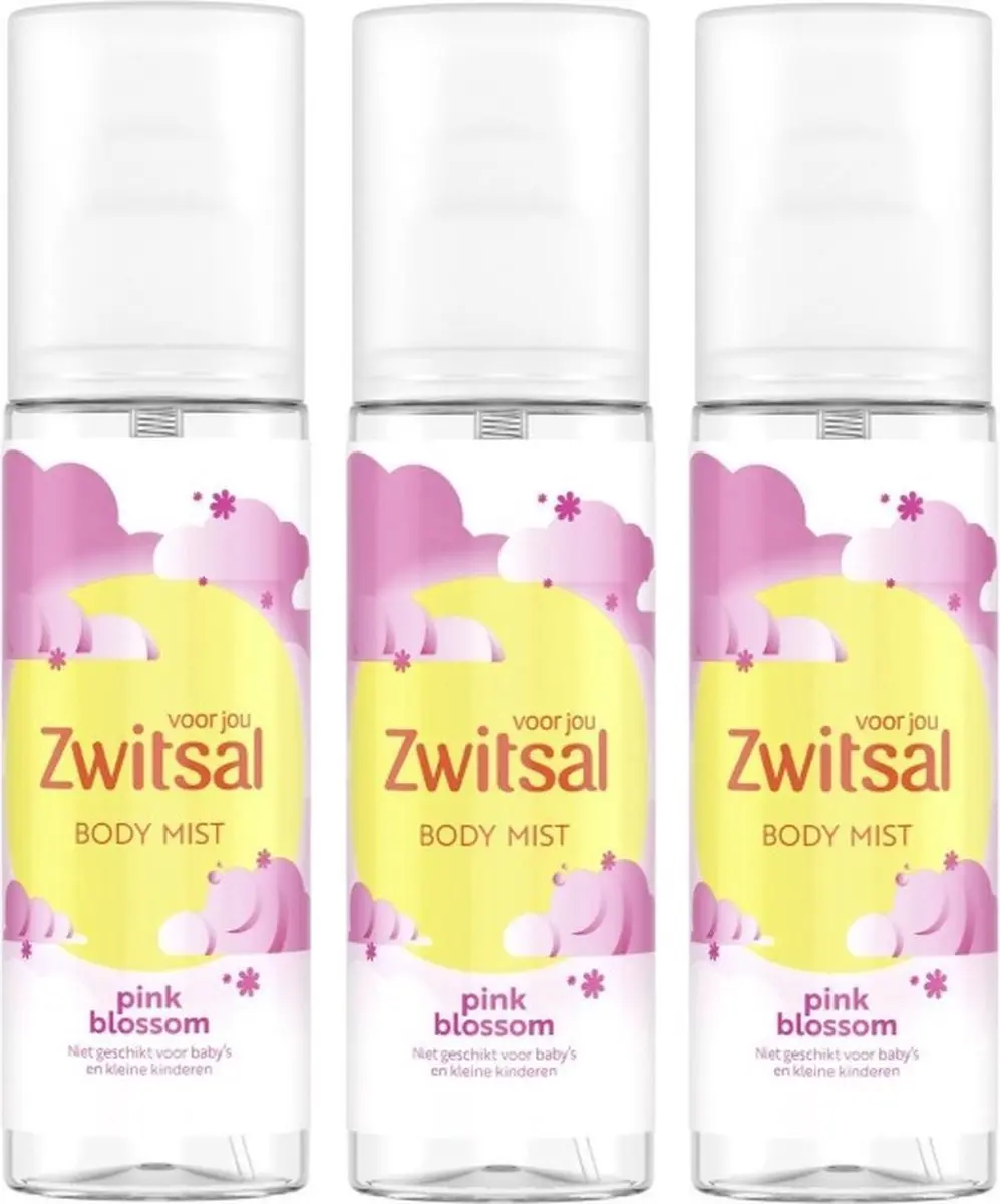 Zwitsal Body Mist Pink Blossom 3x150ml