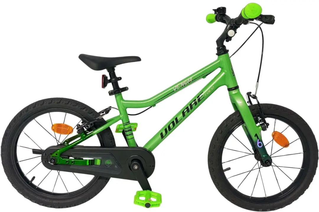 Volare Venom Kinderfiets 16" - Groen - 1 Versnelling