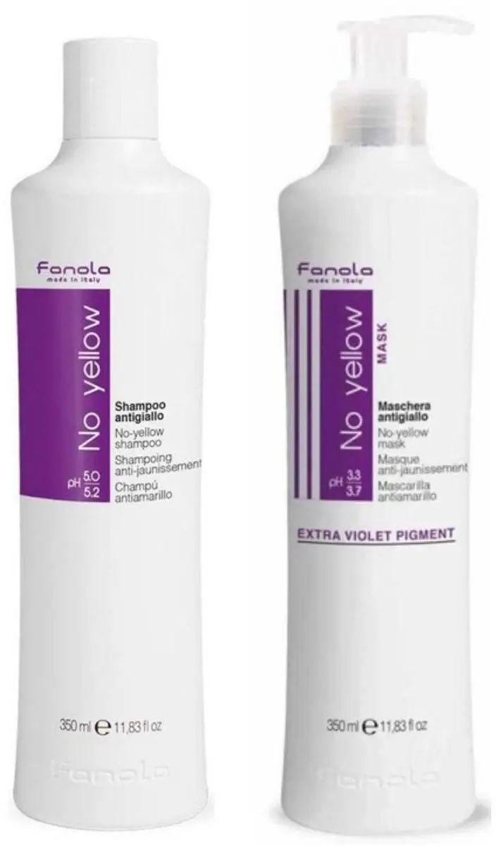 Fanola No Yellow Shampoo & Mask Set 700ml