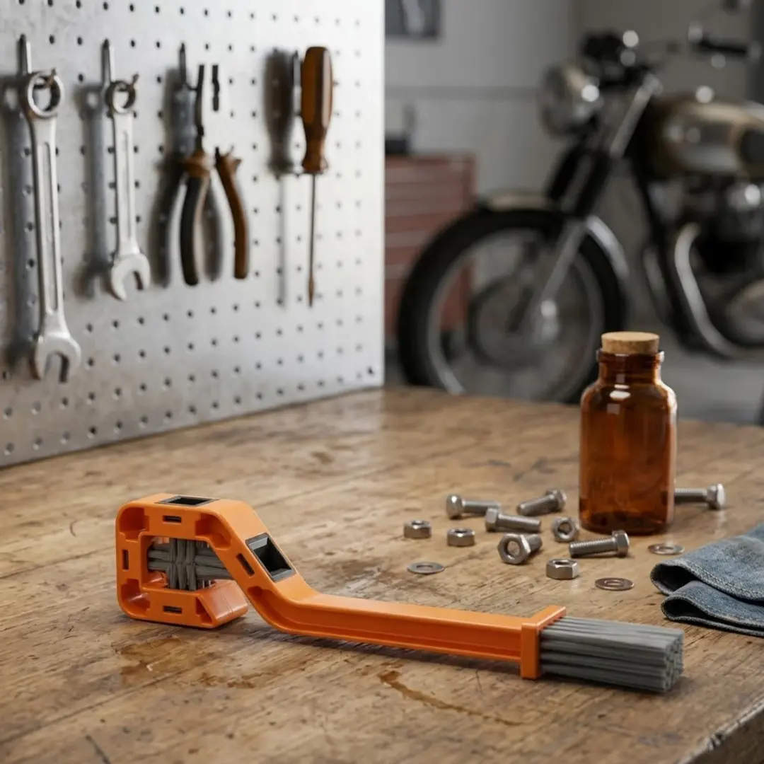NUVEX Oranje Fietskettingreiniger Borstel