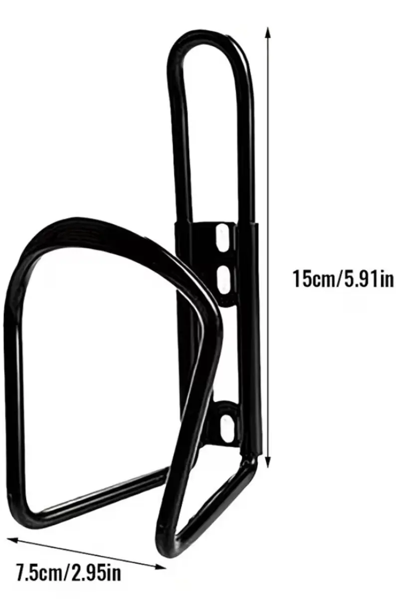 NUVEX Bidonhouder Set 2 Stuks - Lichtgewicht Metaal - Zwart