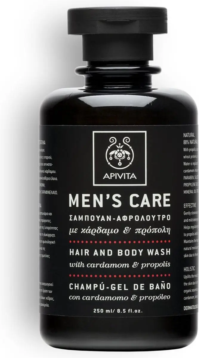 Apivita Hair & Body Wash voor Heren 50ml