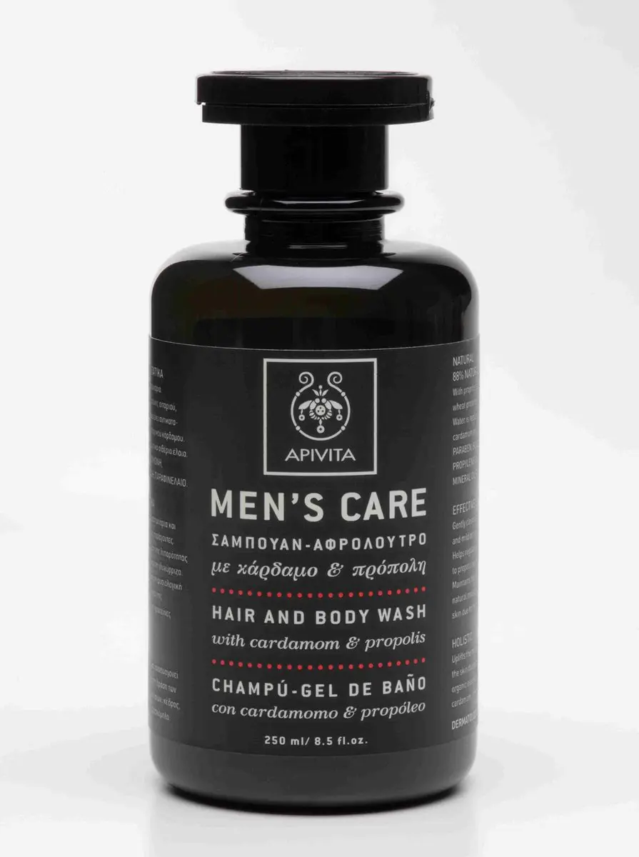Apivita Hair & Body Wash voor Heren 50ml