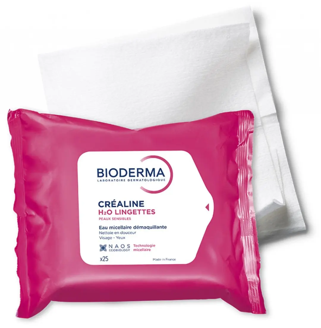 Bioderma Créaline H2O Micellair Reinigingswater - 25 Doekjes
