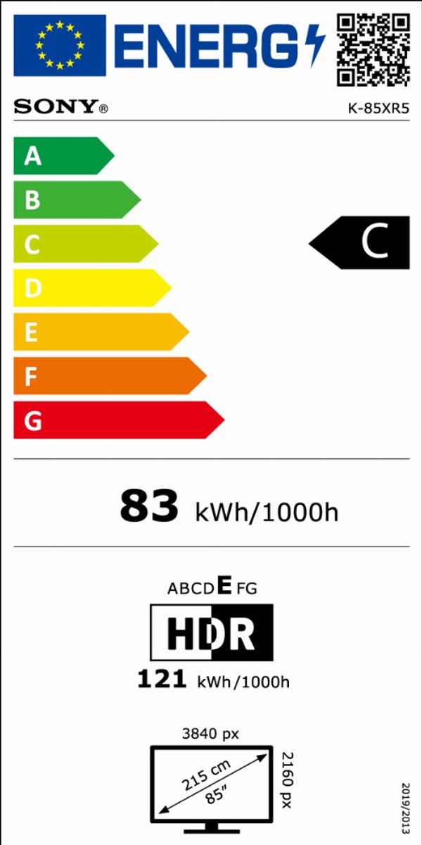 Sony K85XR59PB – 85 inch 4K Mini LED Smart TV