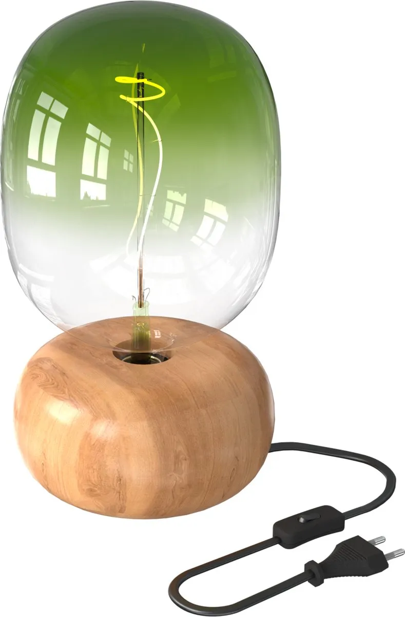 Calex Scandinavische Tafellamp Hout Ø17cm