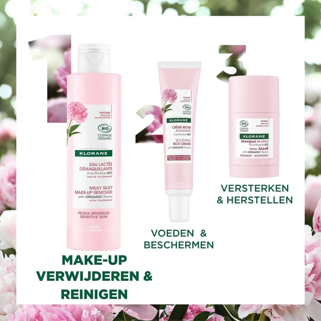 Klorane Huid Melk Pivoine Démaquillante 200ml