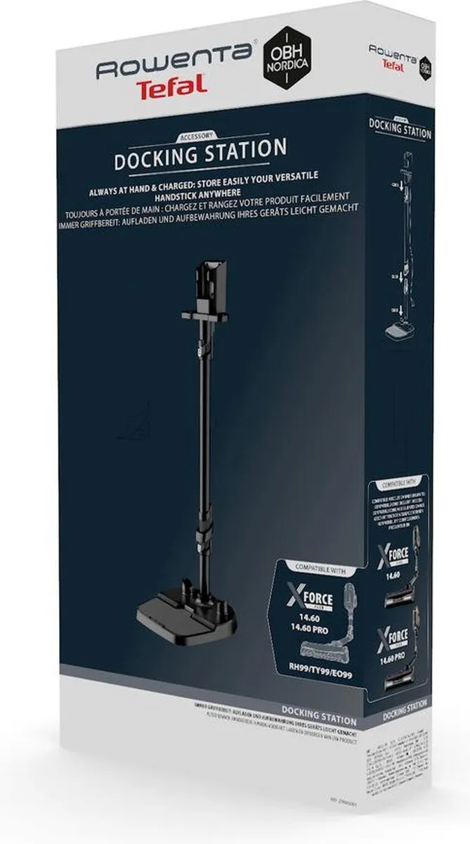Rowenta X-Force Flex ZR905003 Docking Station - Zwart