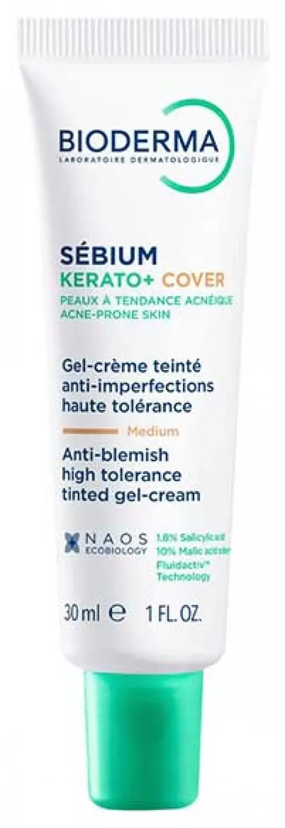 Bioderma Sébium Kérato+ Cover Gekleurde Gel-Crème 30ml