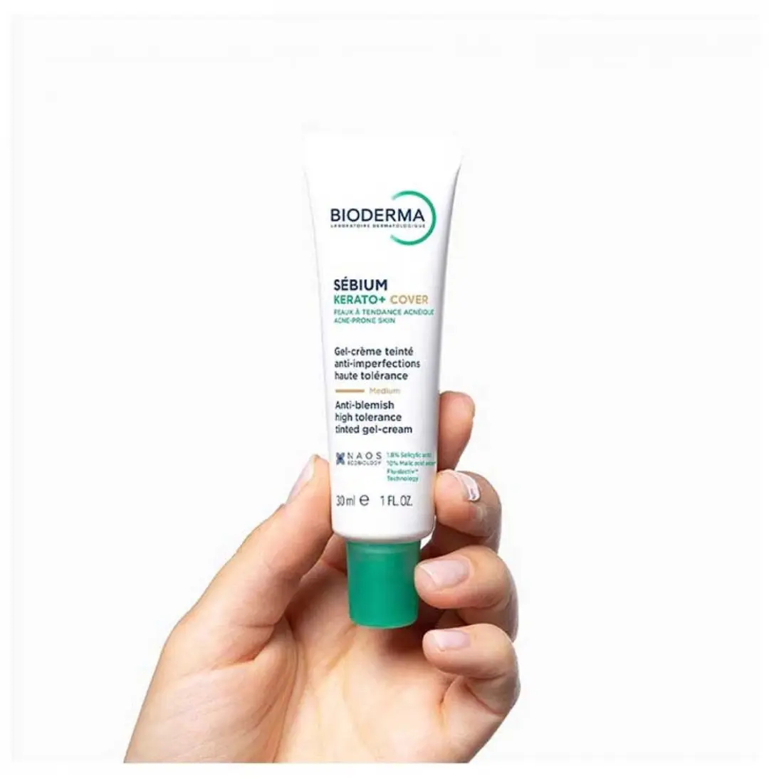 Bioderma Sébium Kérato+ Cover Gekleurde Gel-Crème 30ml - Medium