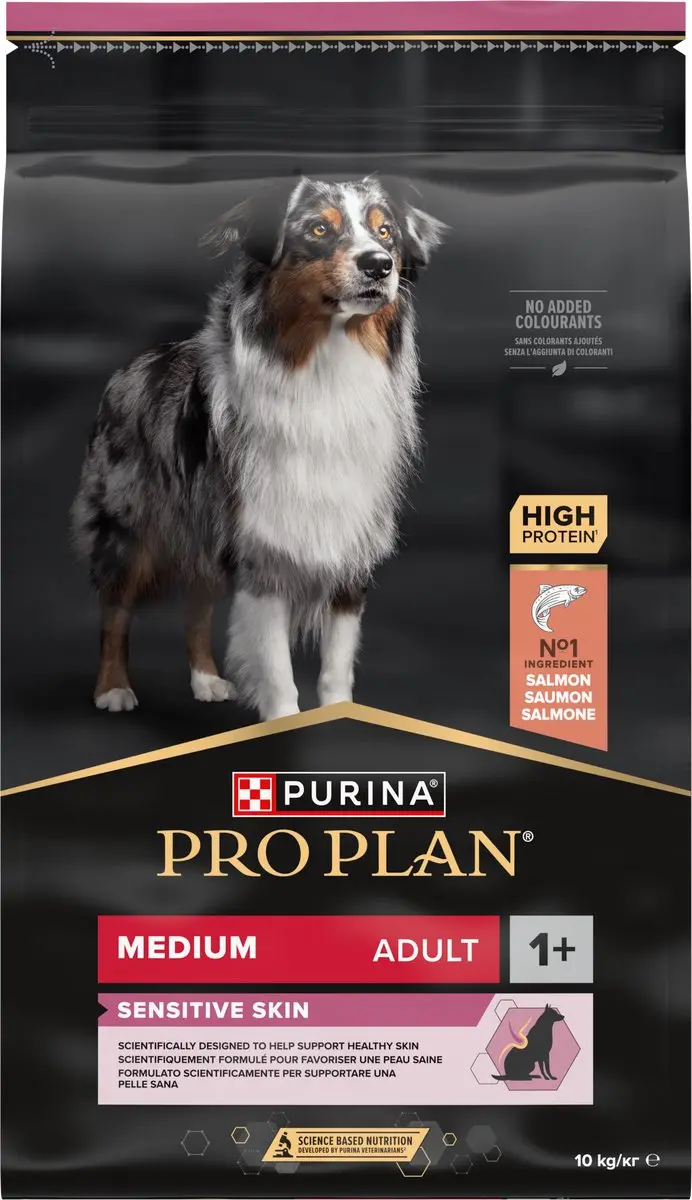 Pro Plan Sensitive Skin Medium Adult Hondenvoer 10kg