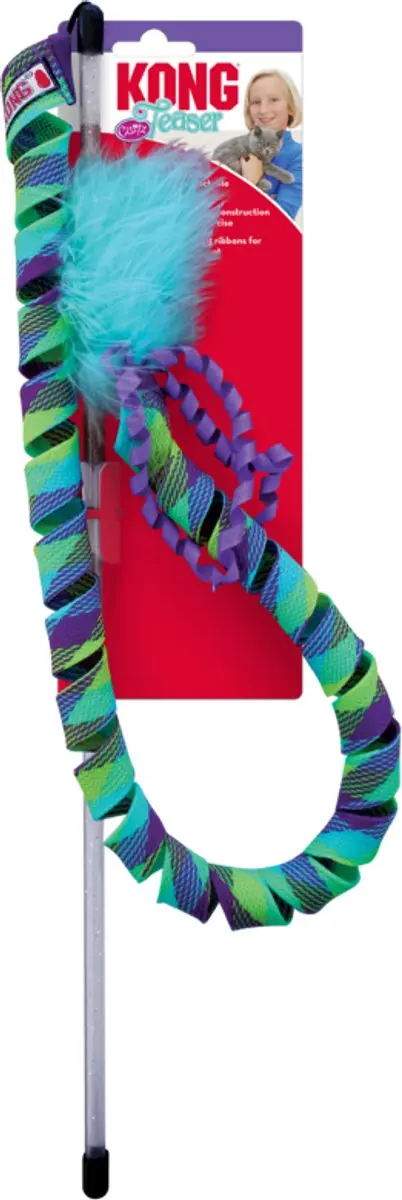 KONG Curlz Katten Speeltje - Turquoise/Paars