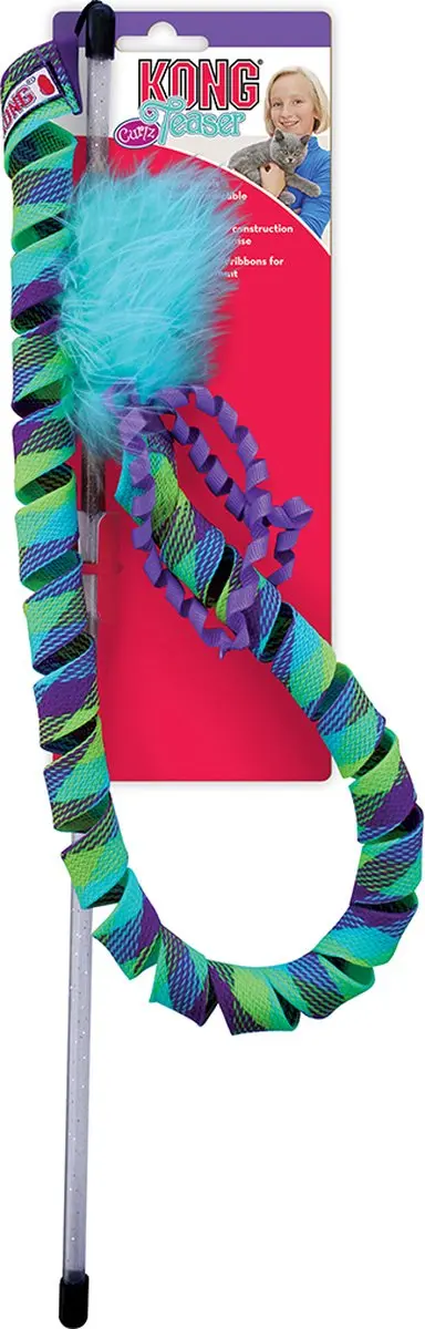 KONG Curlz Katten Speeltje - Turquoise/Paars