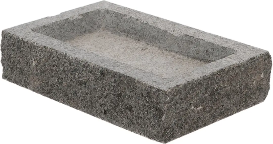 Esschert Design Vogelbad Graniet Hangend - 28x18x6cm - Grau