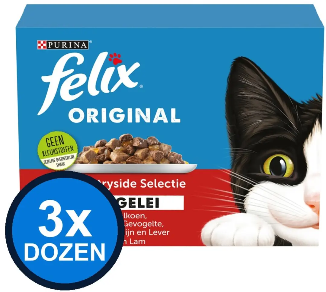 Felix Original Countryside Selectie in Gelei Kattenvoer