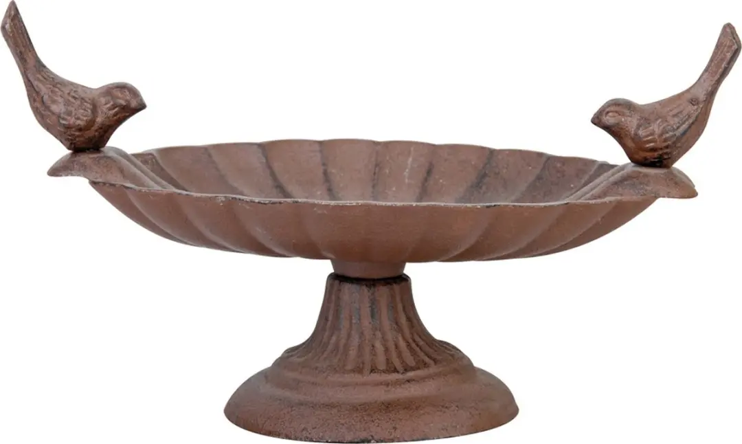 Esschert Design Vogelbad Gietijzer Bruin 21x15x12cm
