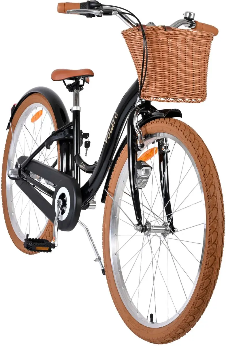 Volare Ashley Kinderfiets 26" - Zwart - 3 Versnellingen