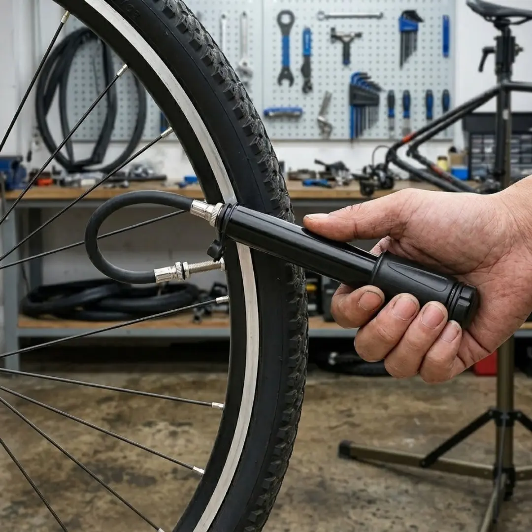 NuveX Mini Fietsbandpomp Aluminium - 100 PSI - Zwart