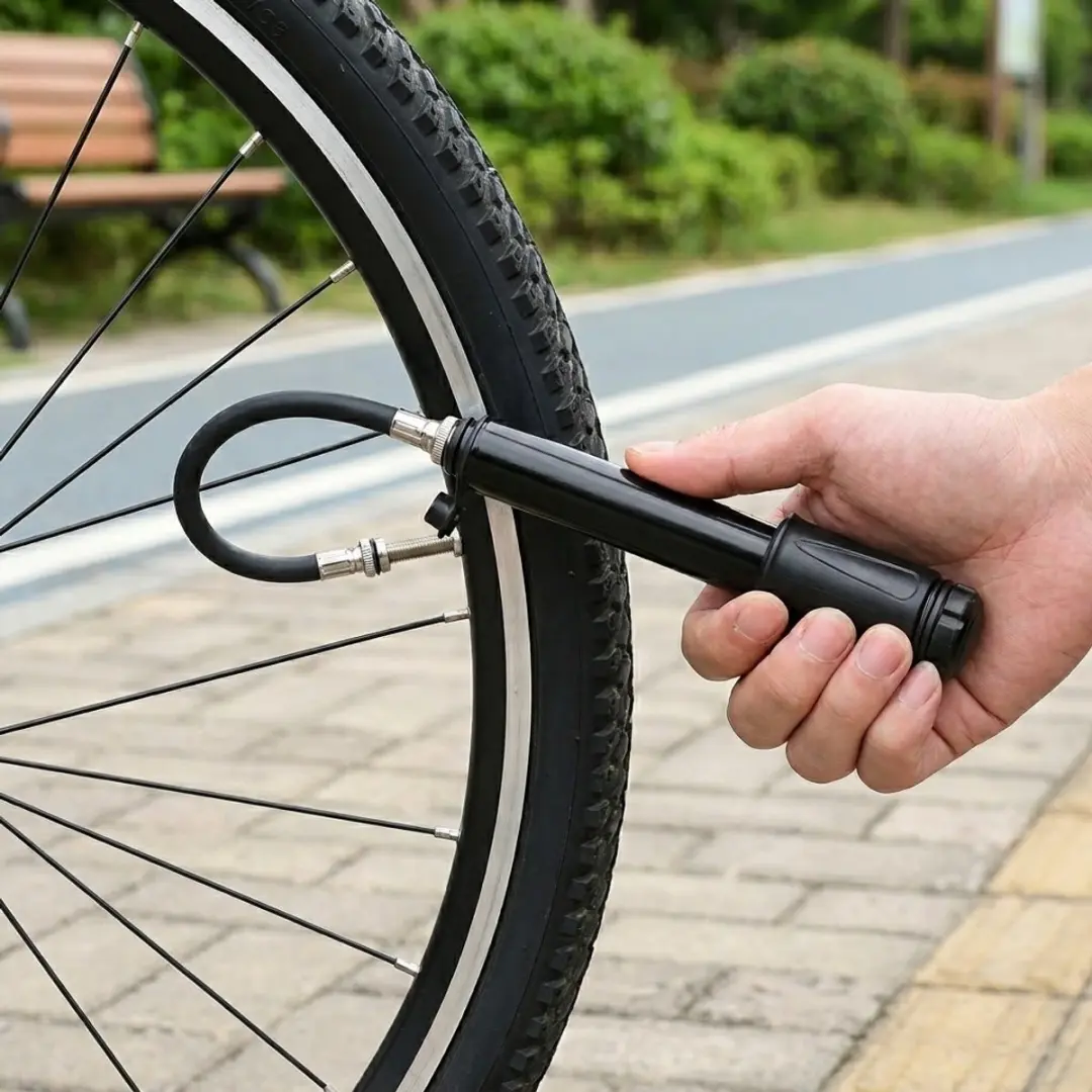 NuveX Mini Fietsbandpomp Aluminium - 100 PSI - Zwart
