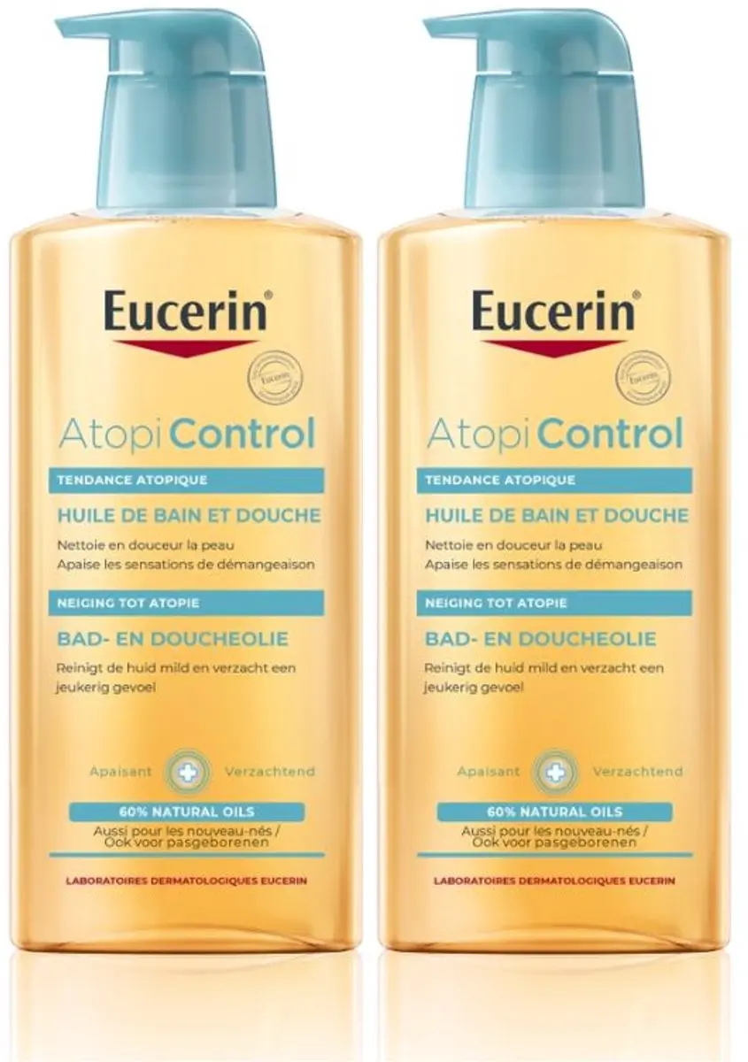 Eucerin AtopiControl Bad- en Doucheolie 400ml - 2 Stuks