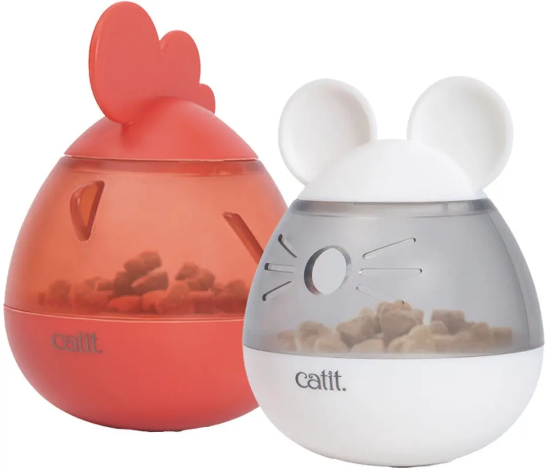 Catit Ca Pixi Treat Dispenser Muis - 8x8x10cm - Wit