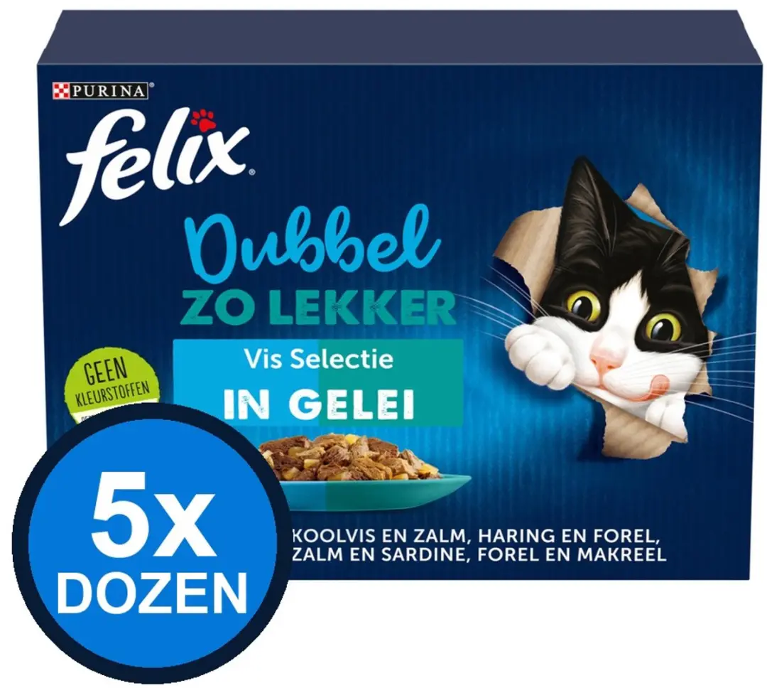 Felix Dubbel Zo Lekker Vis Selectie in Gelei