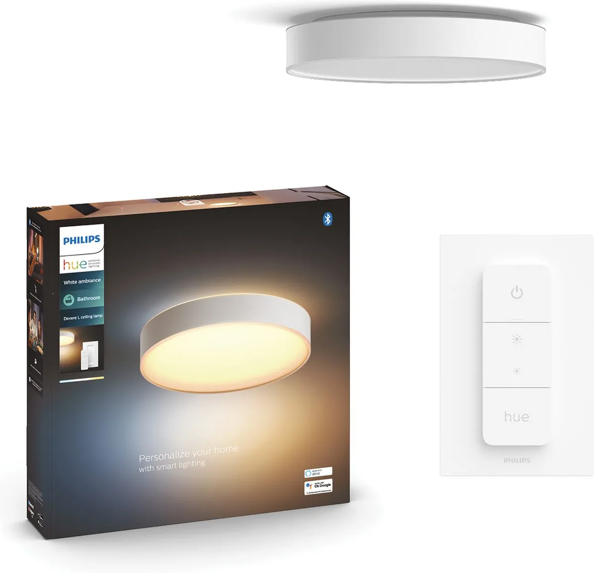 Philips Hue Devere Badkamerplafondlamp 42,5cm