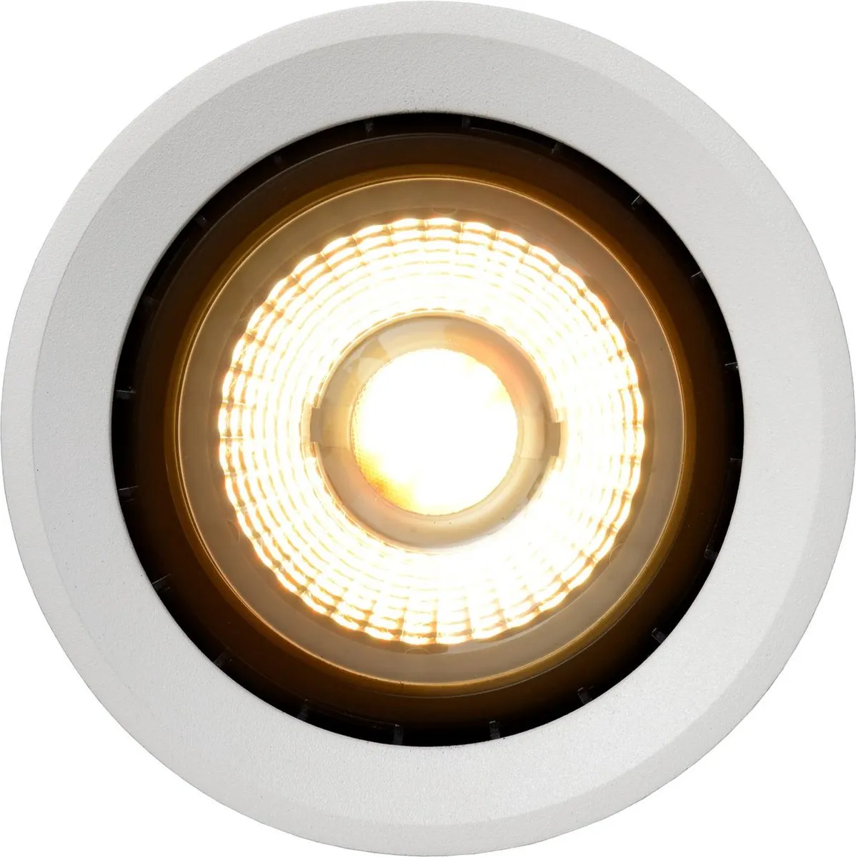 Lucide FEDLER Plafondspot Ø12cm - LED Dim to Warm 2200K/3000K - Wit