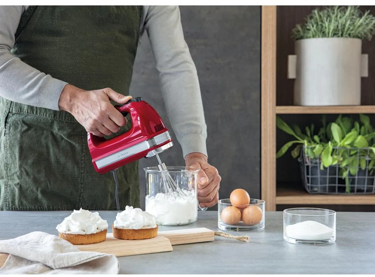 KitchenAid 5KHM9212EER Handmixer - 9 Snelheden - 85W - Keizerrood