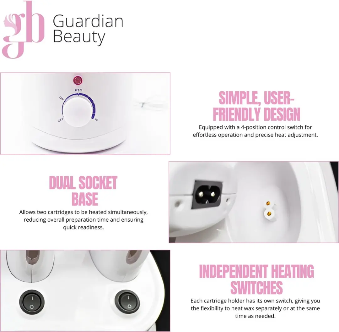 Guardian Beauty Waxverwarmer Set - 3-in-1 Ontharingsapparaat - 500g Wax