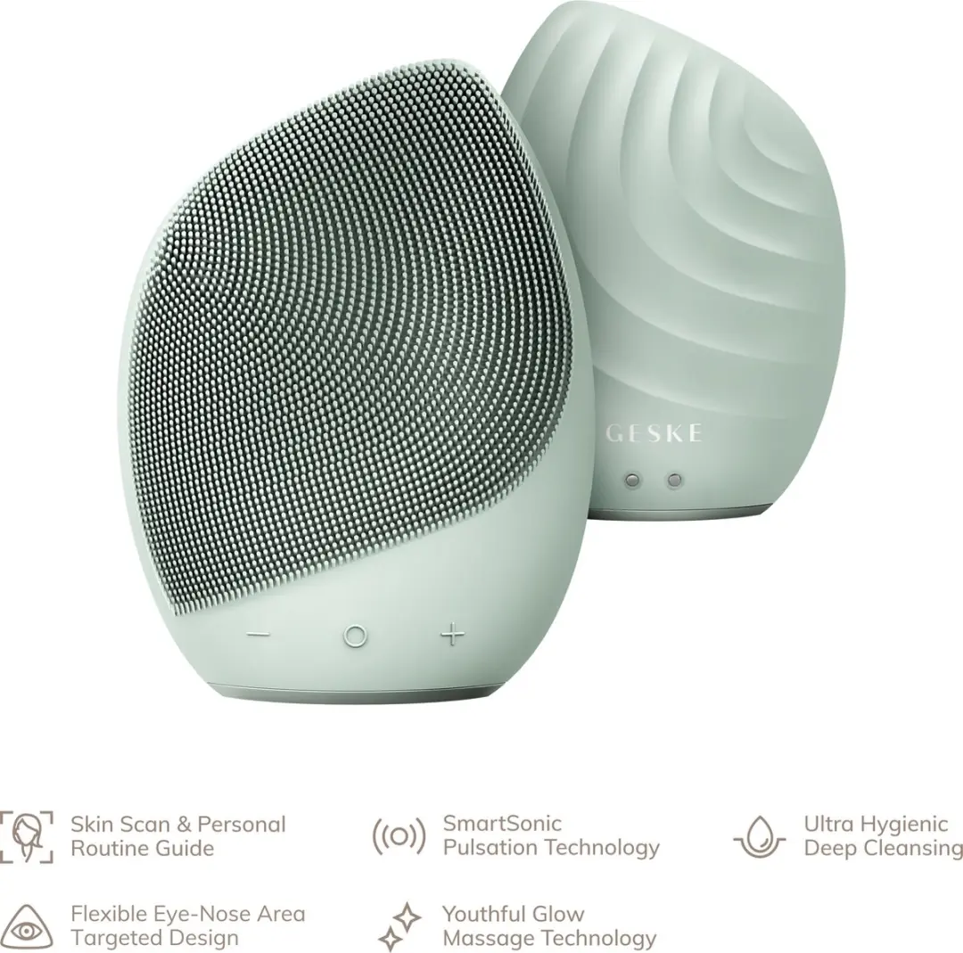 GESKE SmartAppGuided Facial Brush AP_GK000010GN01+GK000640SC01 - 14 snelheden - Groen