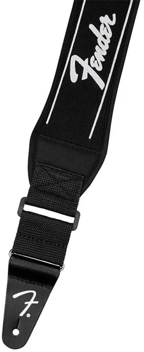 Fender Swell Neopreen Gitaarband - Zwart/Wit