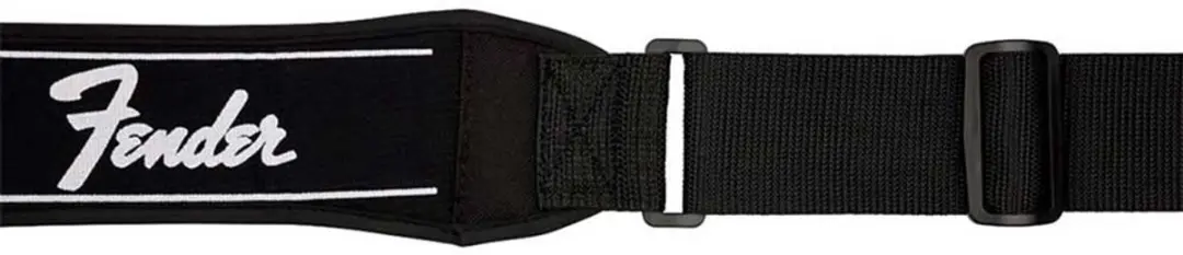 Fender Swell Neopreen Gitaarband - Zwart/Wit
