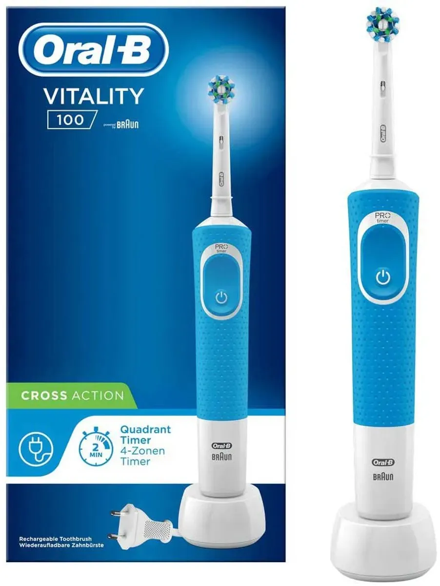 Oral-B Vitality 100 CrossAction Elektrische Tandenborstel - Blauw