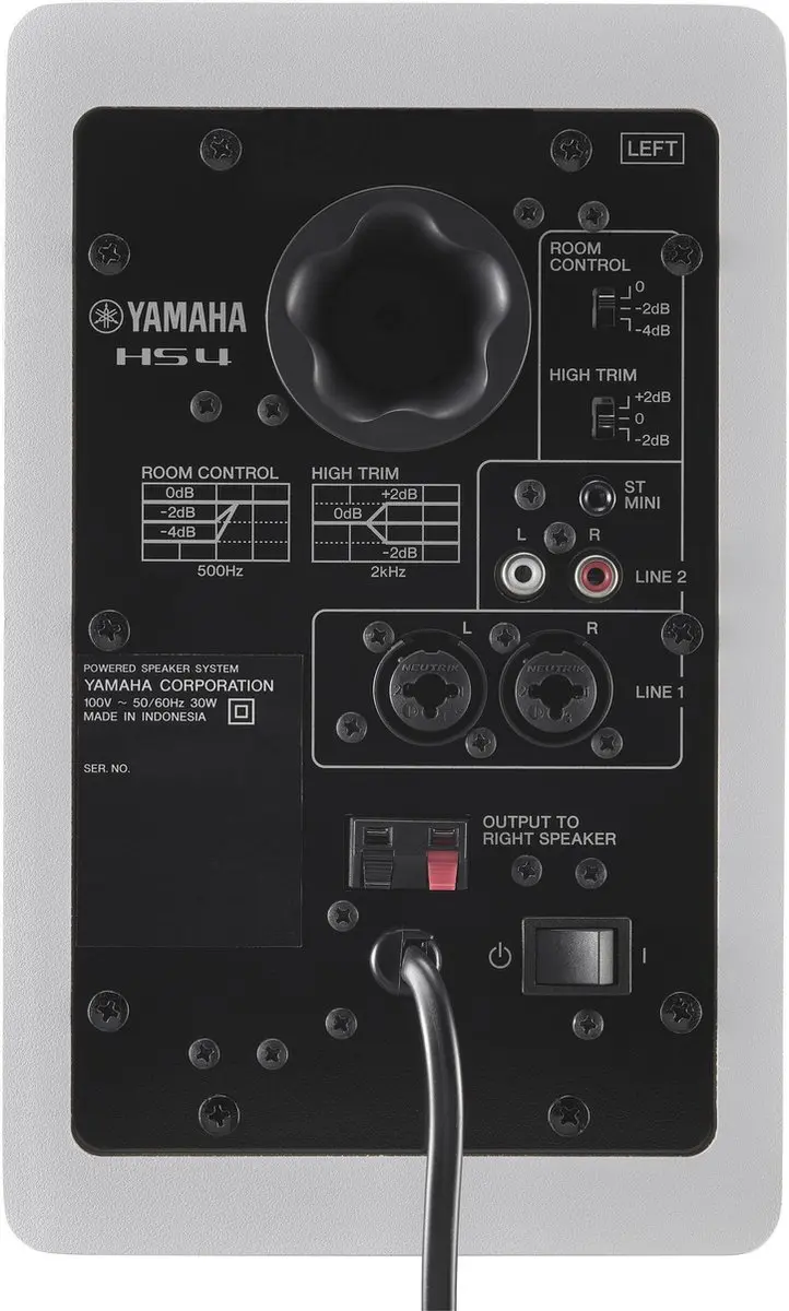 Yamaha HS4 Actieve Studiomonitor - 4 Inch - Wit - afbeelding 6 van 6