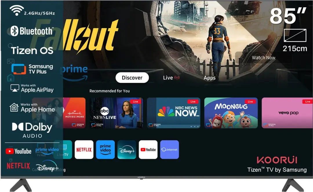 Koorui Tizen Smart TV QLED 85"