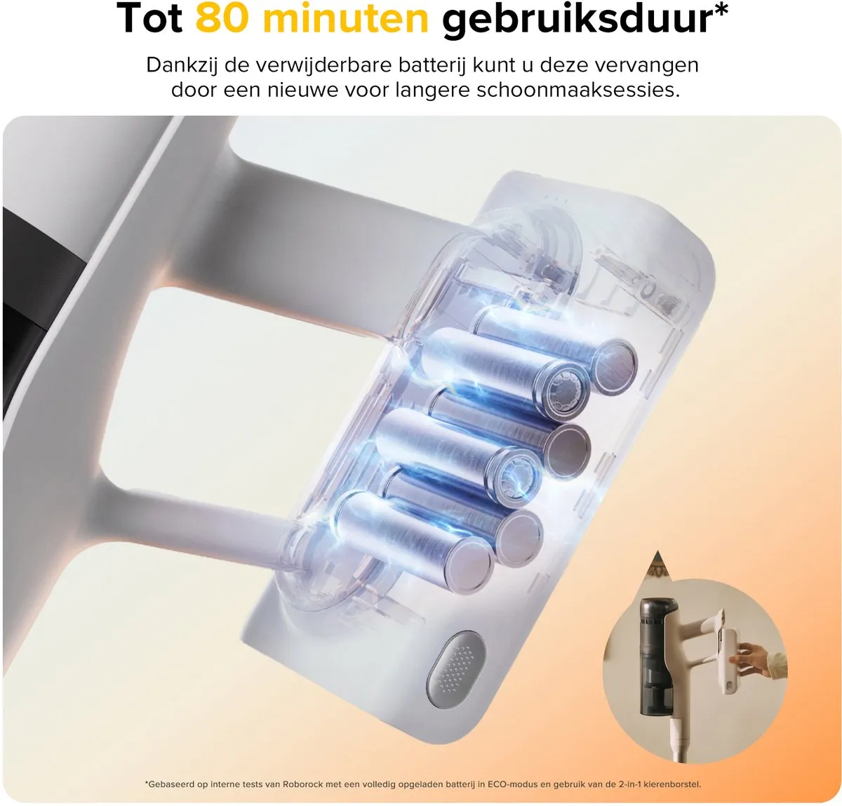 Roborock H60 Pro Stofzuiger - 170W - 170 Airwatts