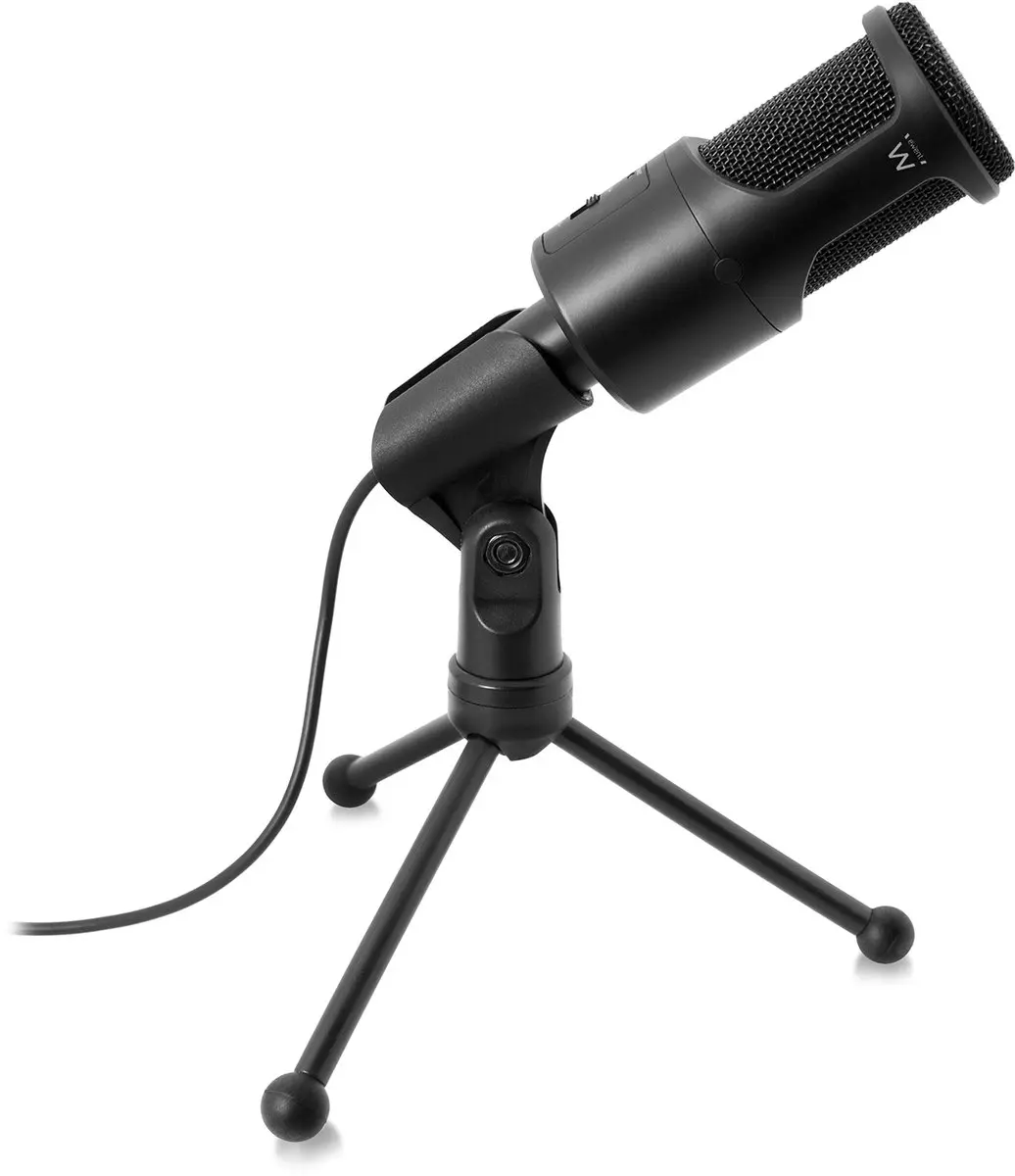 Ewent EW3552 Multimedia Microfoon - Noise Cancelling - Bedraad - Zwart