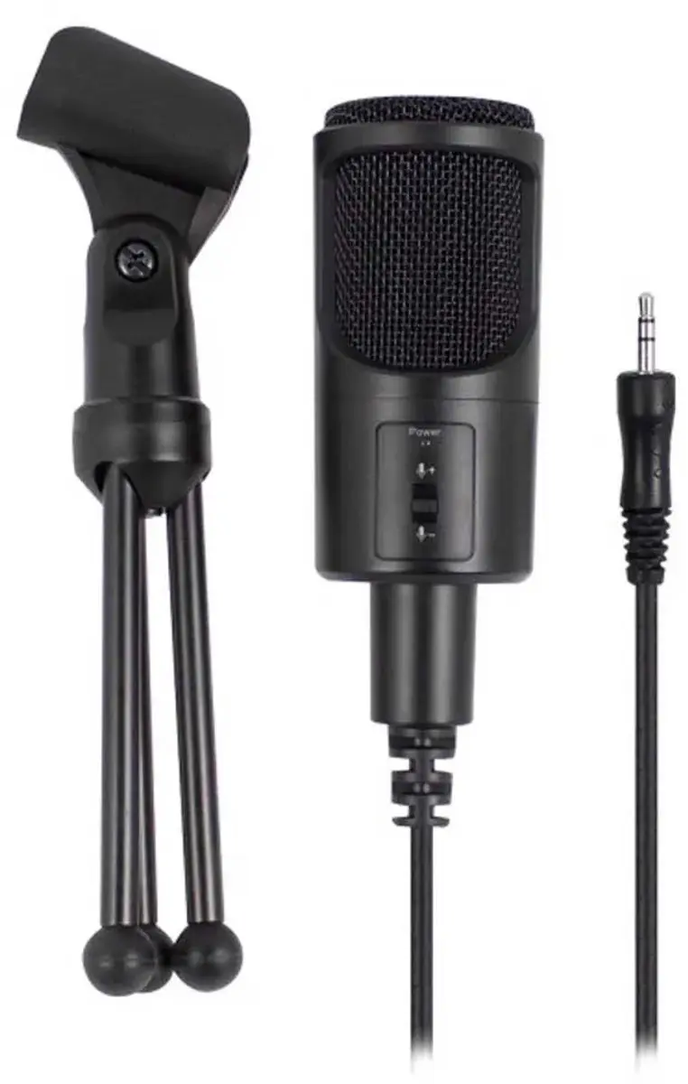 Ewent EW3552 Multimedia Microfoon - Noise Cancelling - Bedraad - Zwart