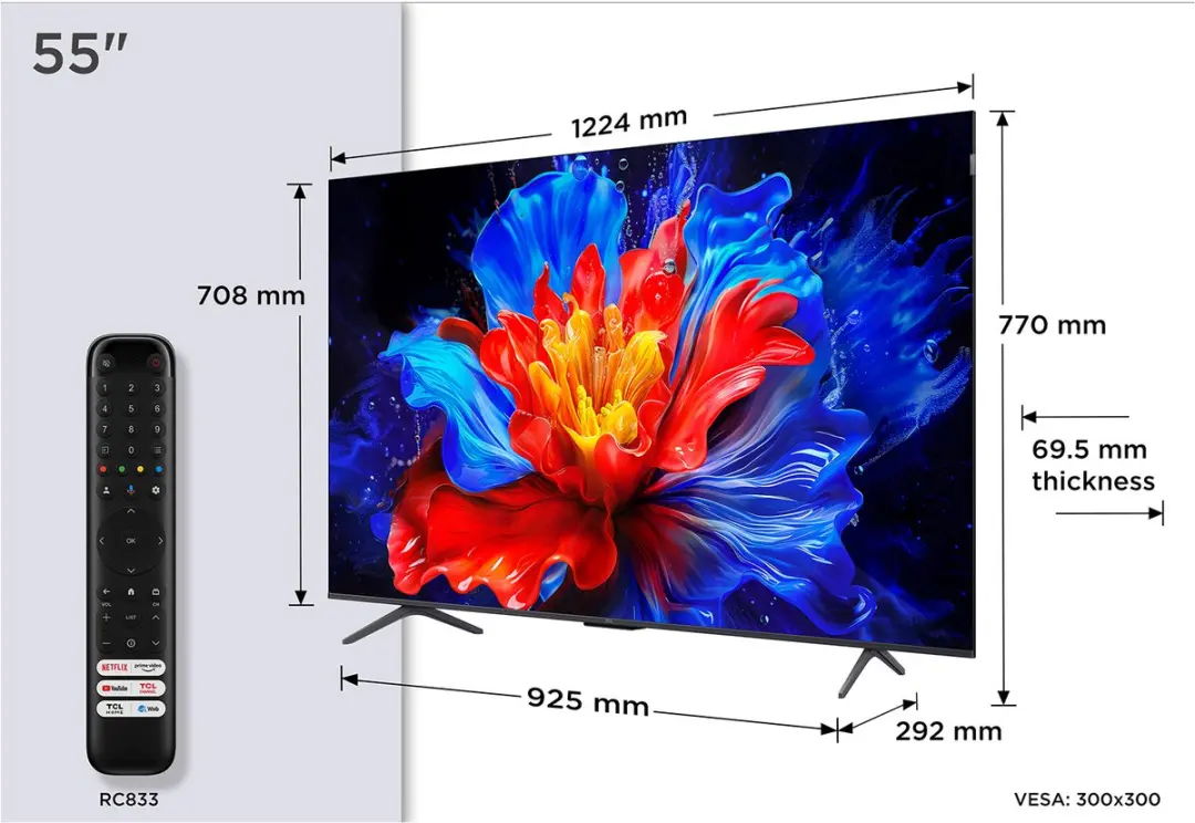 TCL 55P8K QLED Smart TV 55"