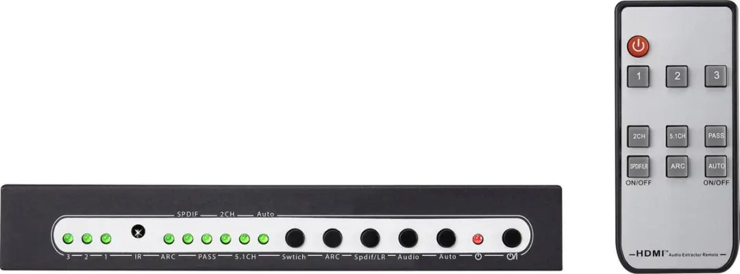 SpeaKa Professional SP-5441116 HDMI-switch 3 poorten - 4K@60Hz - Zwart