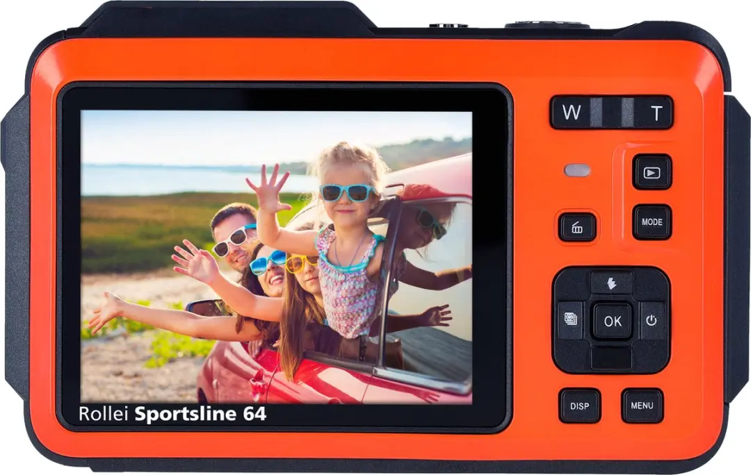 Rollei Sportsline 64 Selfie Compactcamera 64MP - Oranje