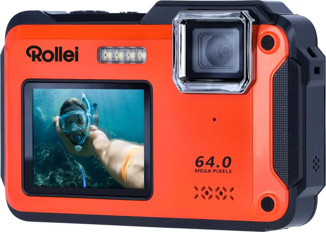 Rollei Sportsline 64 Selfie Compactcamera 64MP - Oranje