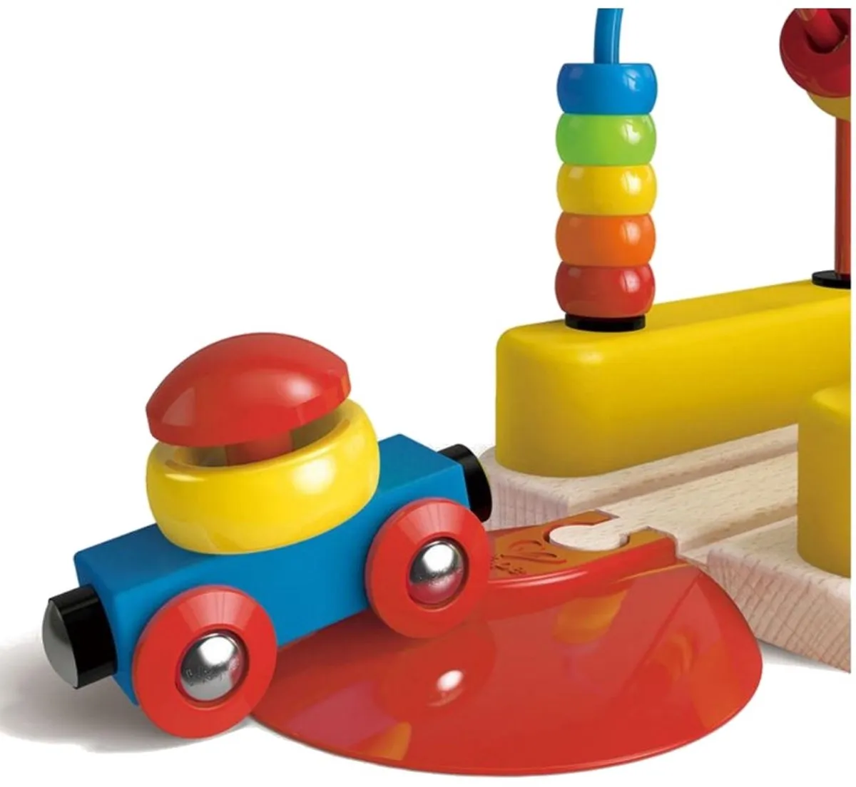 Hape Regenboogkralen Rails E3811 - 4 Stuks - Geel - afbeelding 6 van 6
