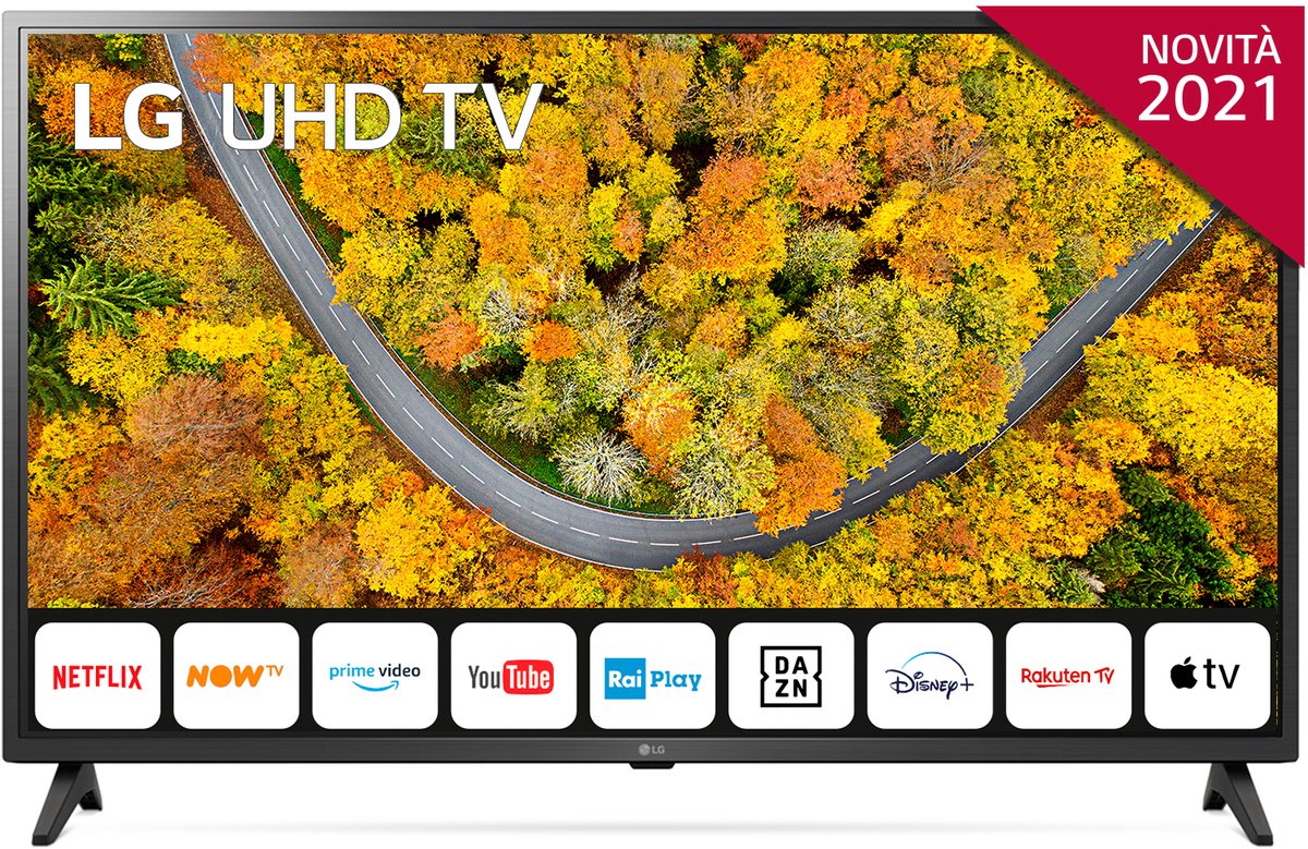 LG 43UP75006LF - 43 inch - 4K LED - 2021 - Buitenlands model