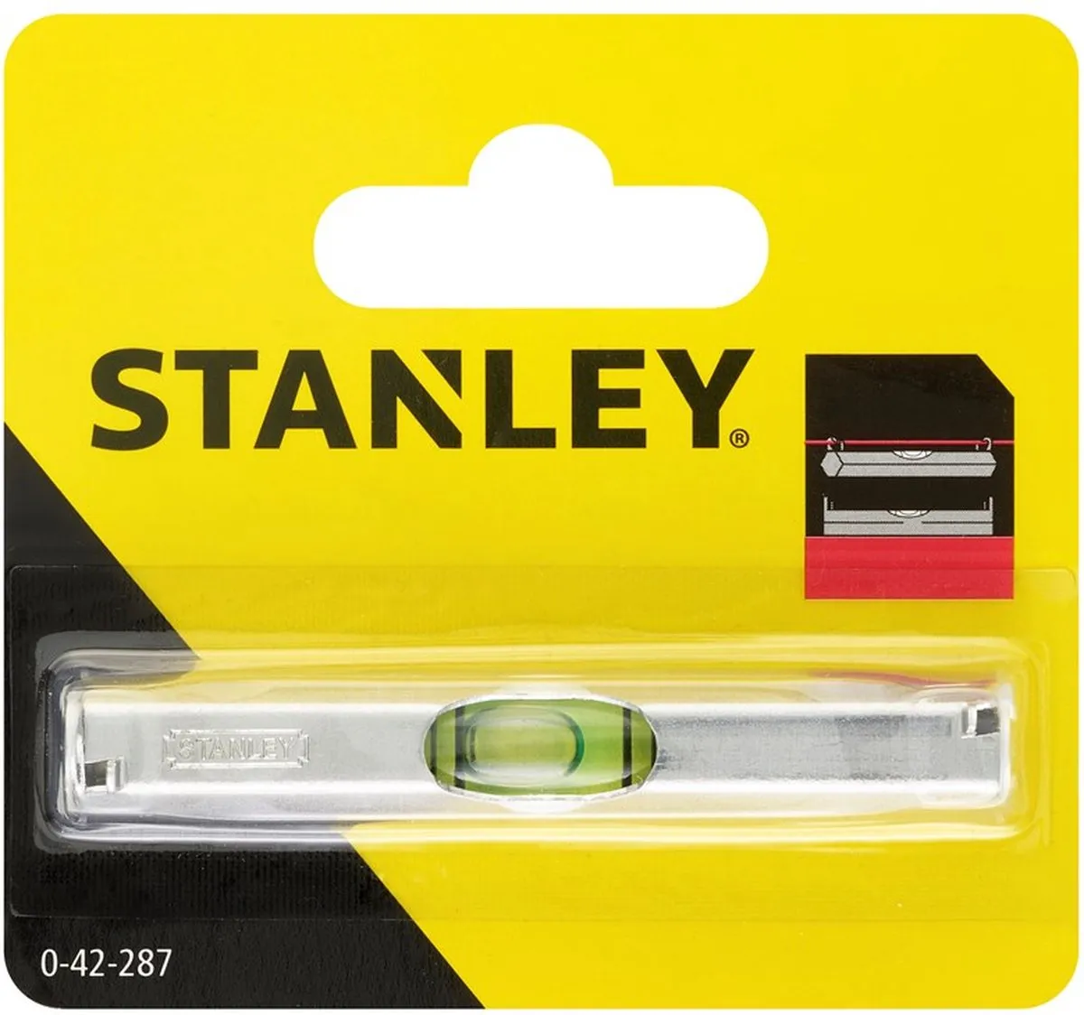 Stanley Lijnwaterpas 80mm 0-42-287 - Geel